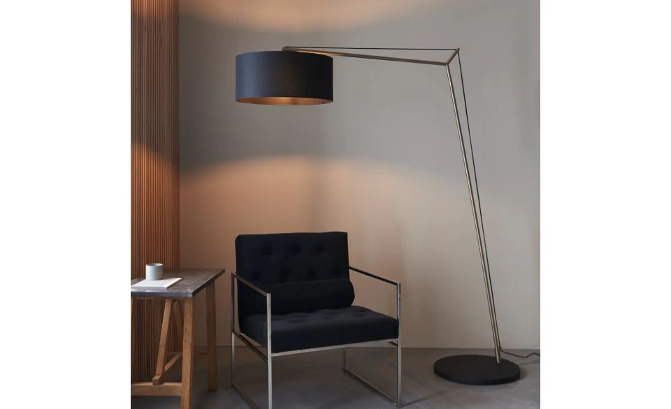 Godot 1Lt Floor Lamp - Nickel/Brass - Image 3