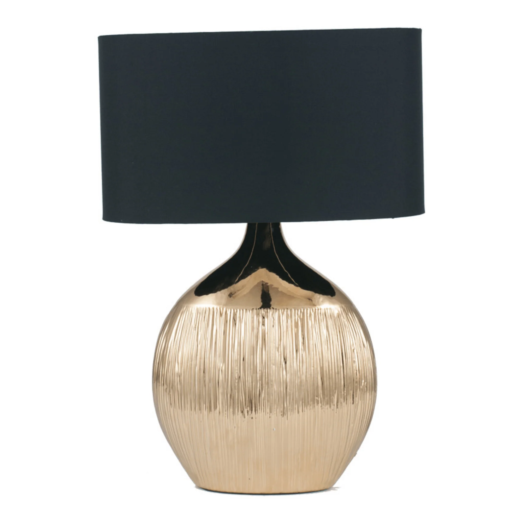 Gold Etched Ceramic Table Lamp