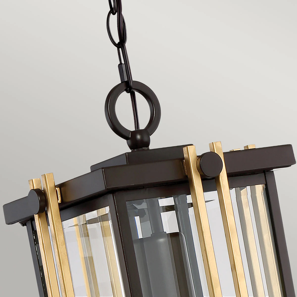 Goldenrod Medium Chain Lantern – Western Bronze Finish - Image 2