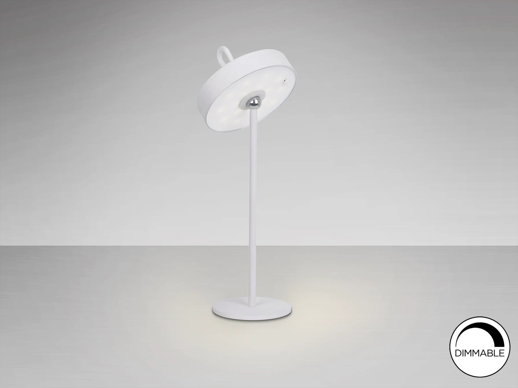 Gong LED Table Lamp- Corten/ Black/ White Finishes - Image 12