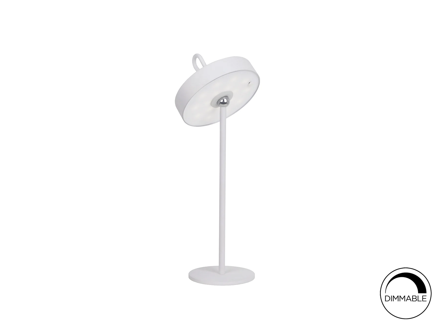 Gong LED Table Lamp- Corten/ Black/ White Finishes - Image 2