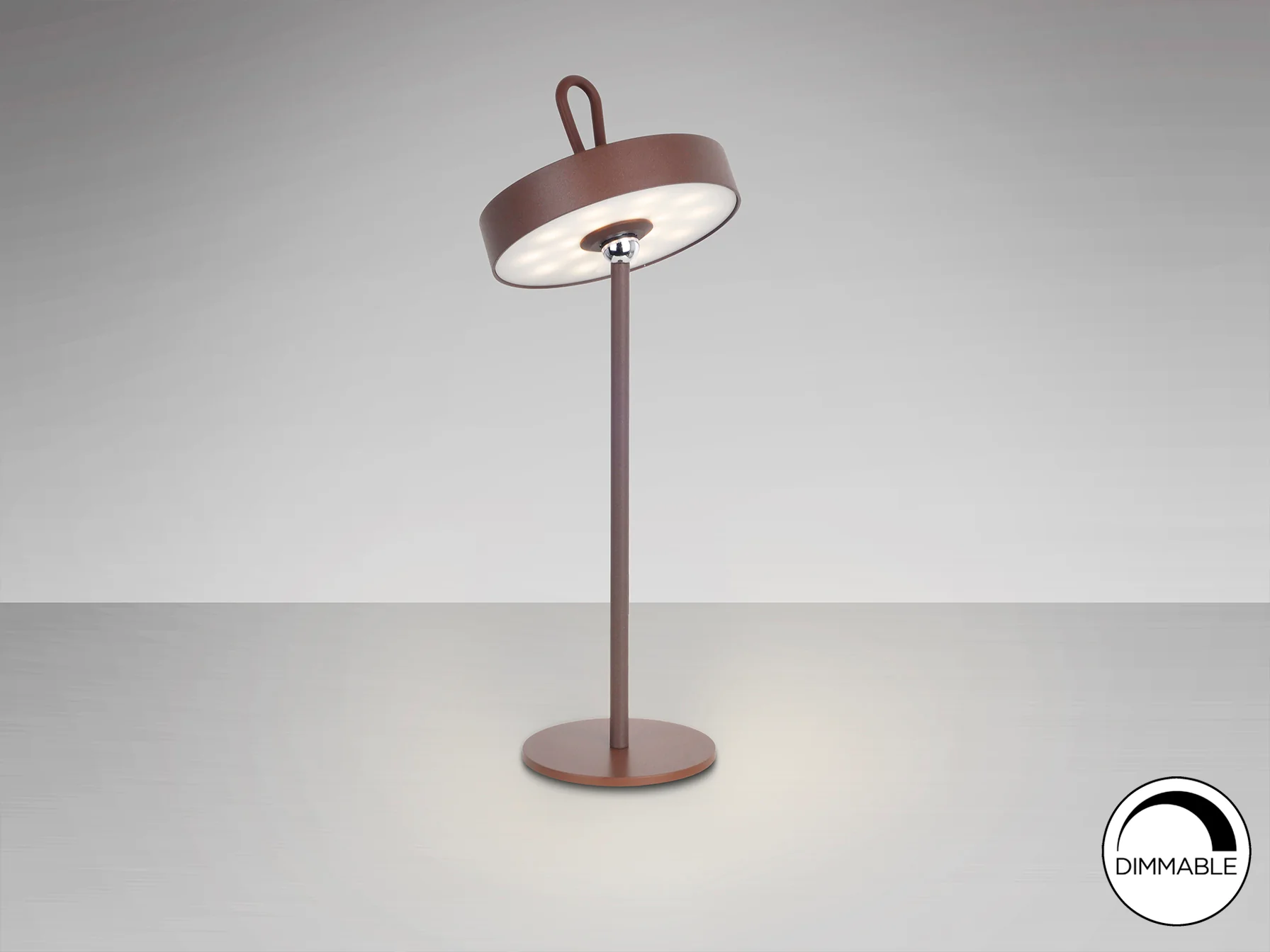 Gong LED Table Lamp- Corten/ Black/ White Finishes - Image 20