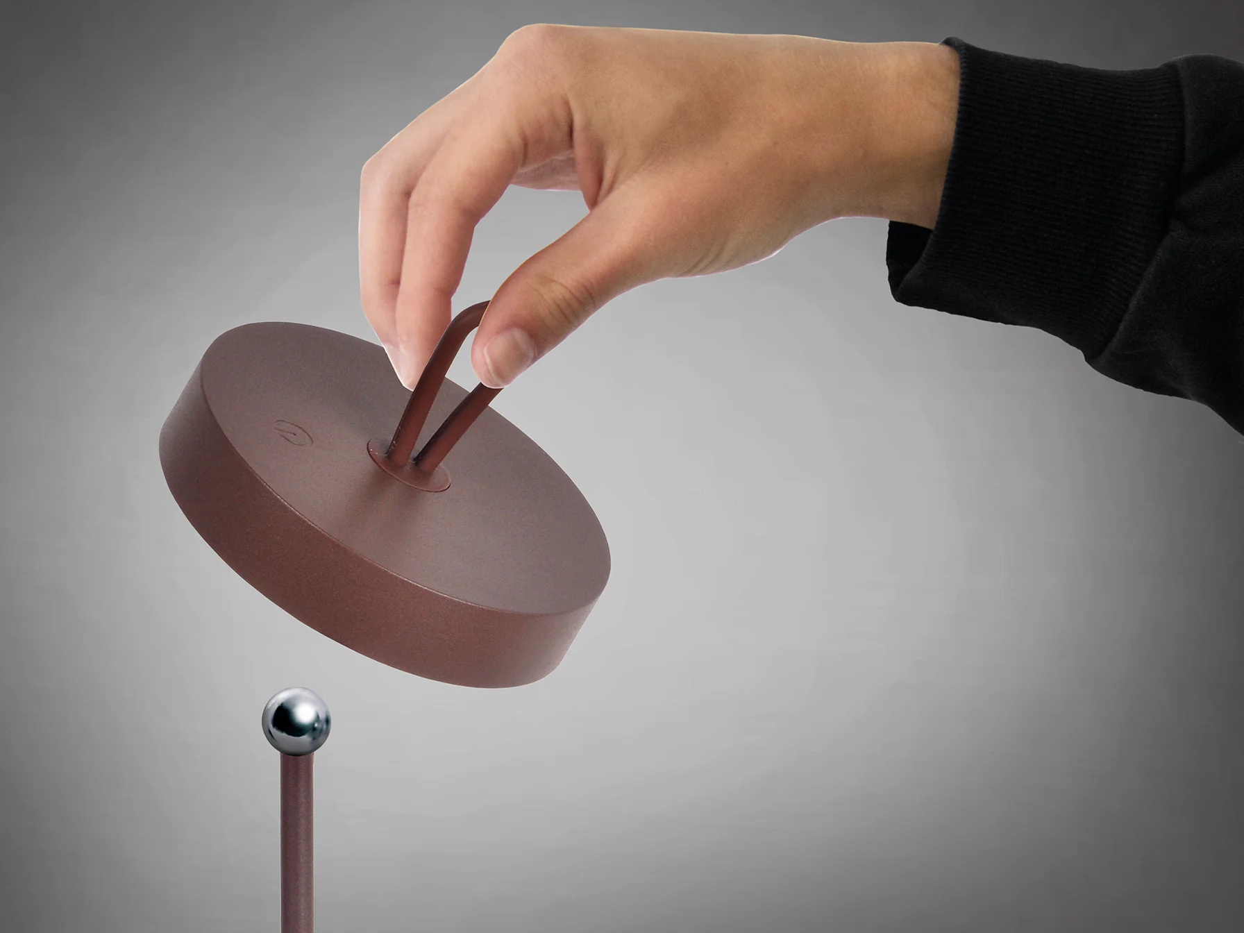 Gong LED Table Lamp- Corten/ Black/ White Finishes - Image 22