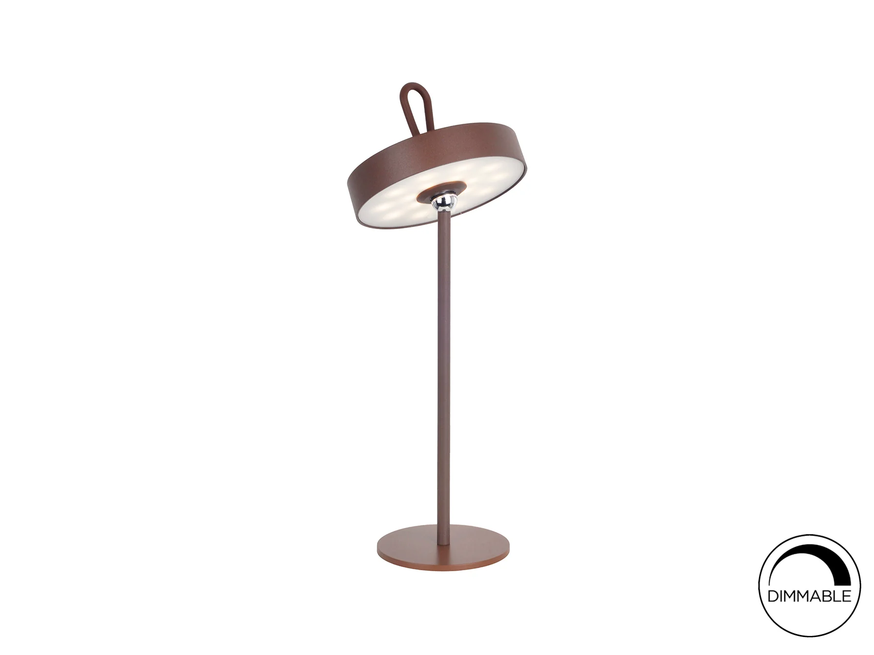 Gong LED Table Lamp- Corten/ Black/ White Finishes - Image 3