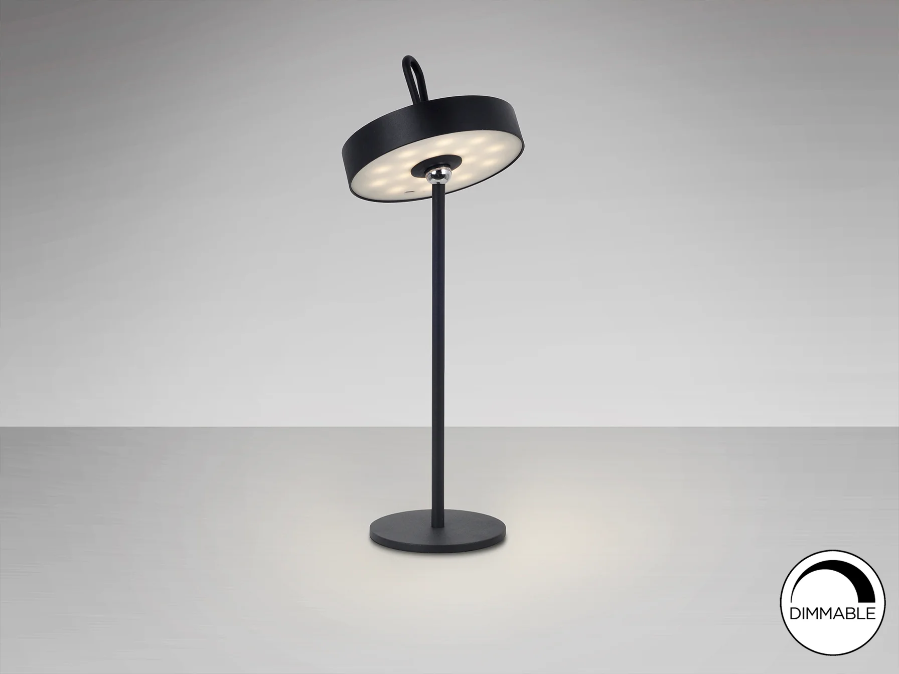 Gong LED Table Lamp- Corten/ Black/ White Finishes - Image 7