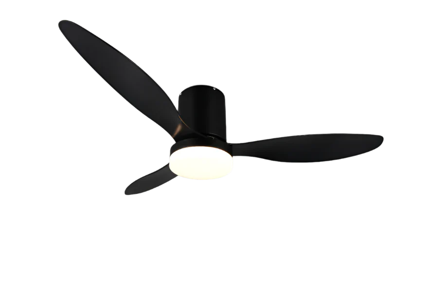 Göteborg LED Ceiling Fan w/ Remote Control - White/Black - Image 2