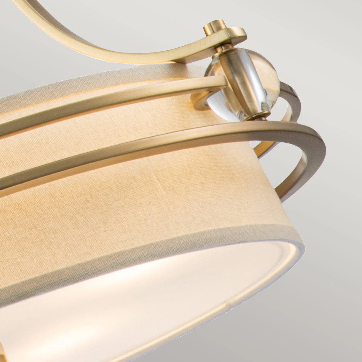 Gotham 4 Light Pendant - Imperial Silver/ Brushed Brass - Image 10
