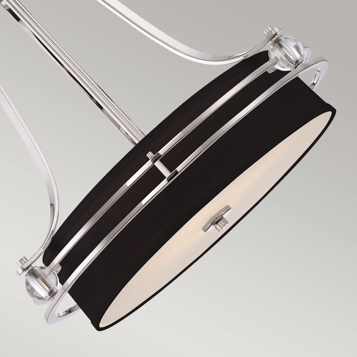 Gotham 4 Light Pendant - Imperial Silver/ Brushed Brass - Image 4