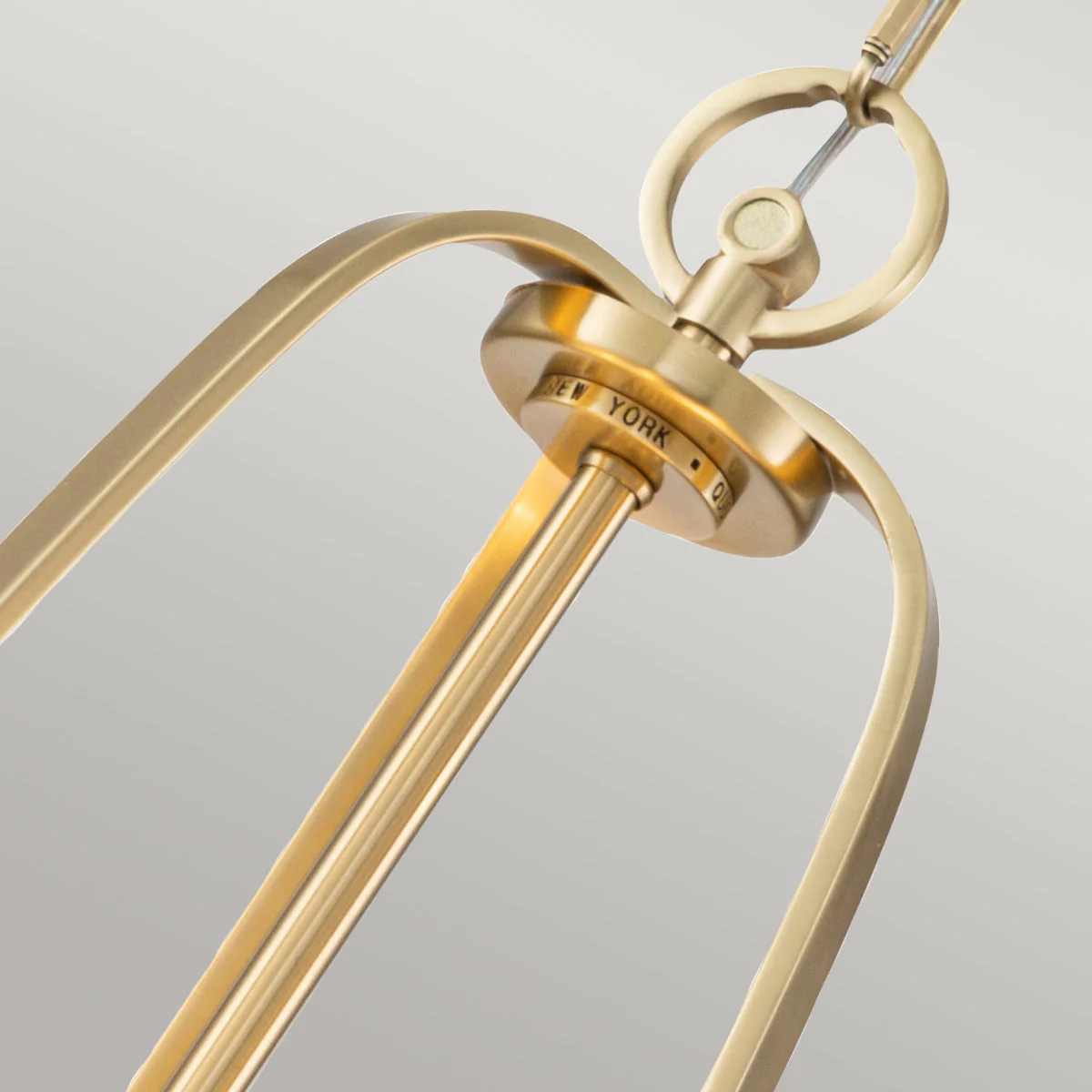 Gotham 4 Light Pendant - Imperial Silver/ Brushed Brass - Image 9