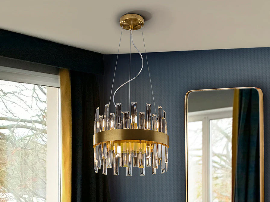 Grace 10/14Lt Ceiling Light- Golden Finish - Image 3