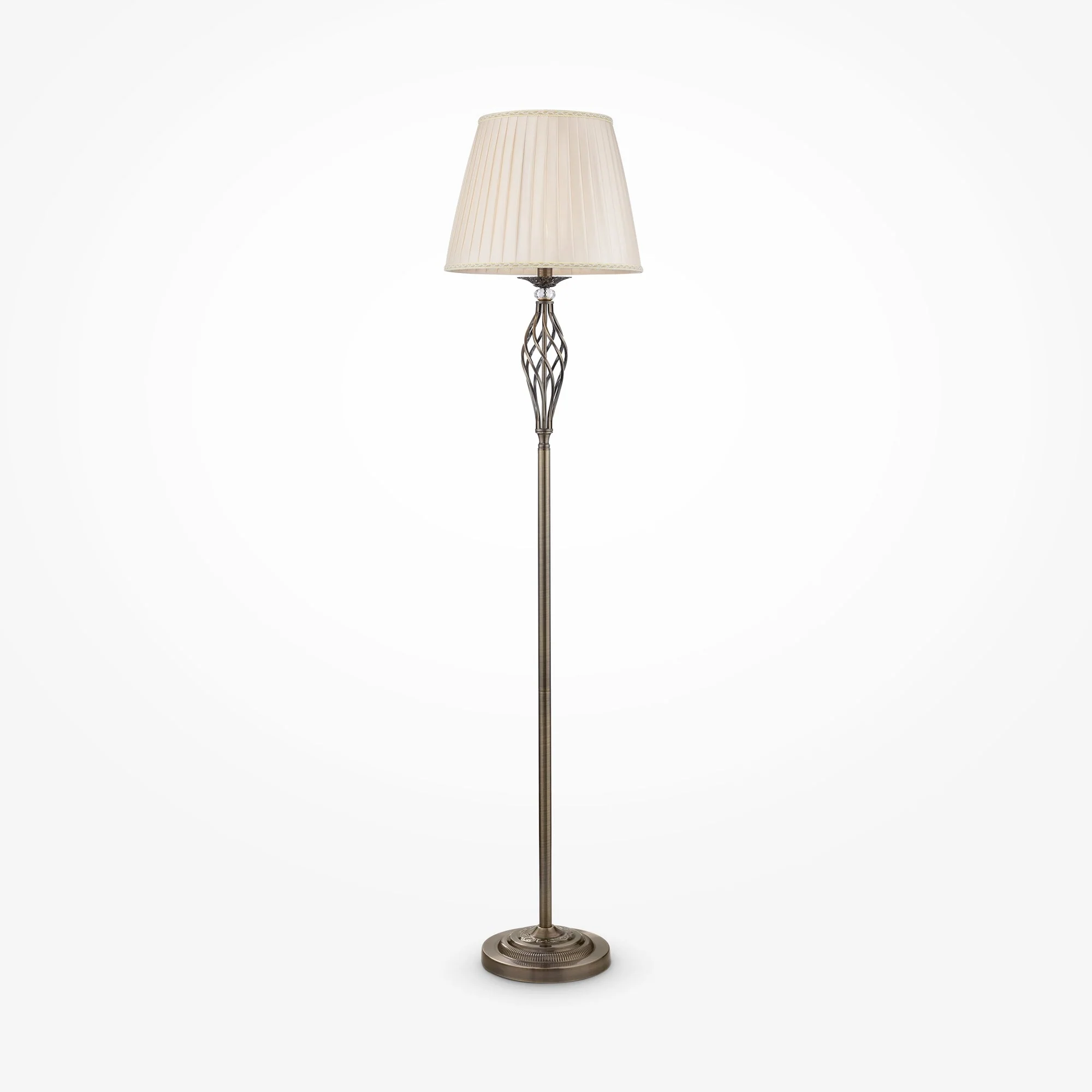 Grace Floor lamp E14 - Brass/White Finish - Image 3