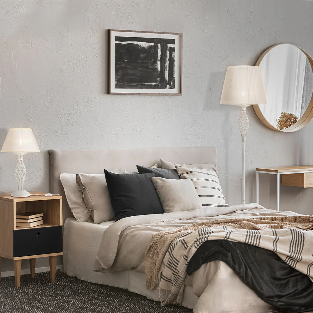 Grace Floor lamp E14 - Brass/White Finish - Image 8