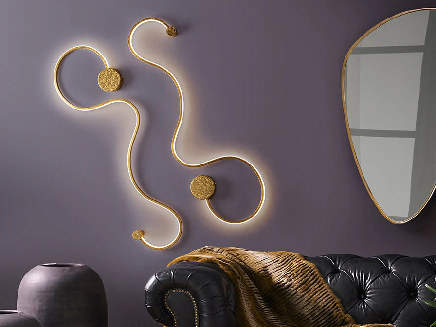 Grafos LED Wall Light - Gold/Black - Image 3