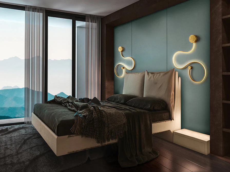 Grafos LED Wall Light - Gold/Black - Image 6