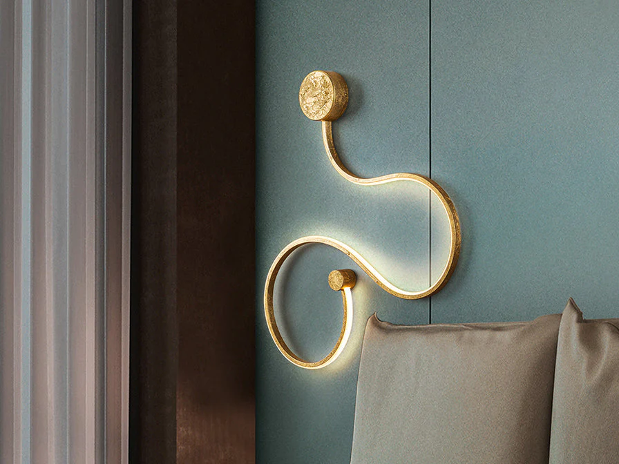 Grafos LED Wall Light - Gold/Black - Image 9