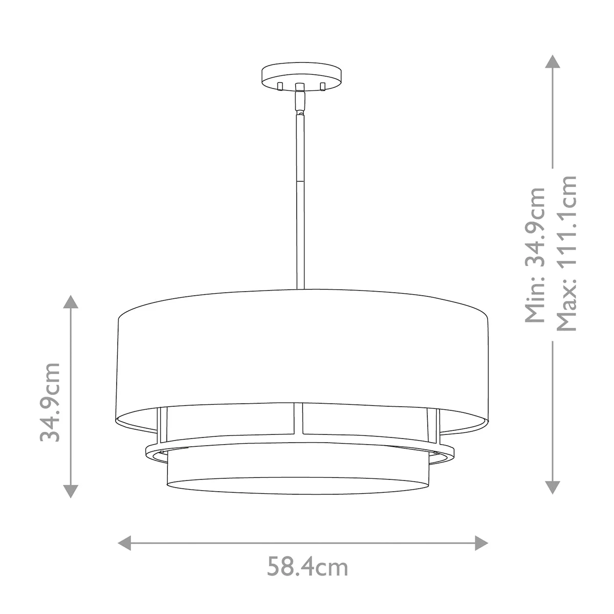 Graham 3/4Lt Semi-Flush Duo Mount In Various Finish - Image 36