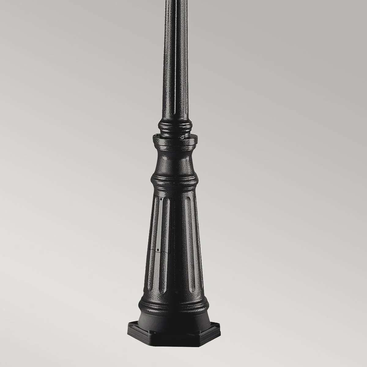Grampian 1 Light Lamp Post - Black IP44 E27 - Image 4