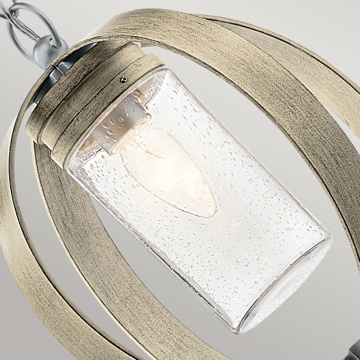 Grand Bank Outdoor Pendant – Antique Grey Finish - Image 3