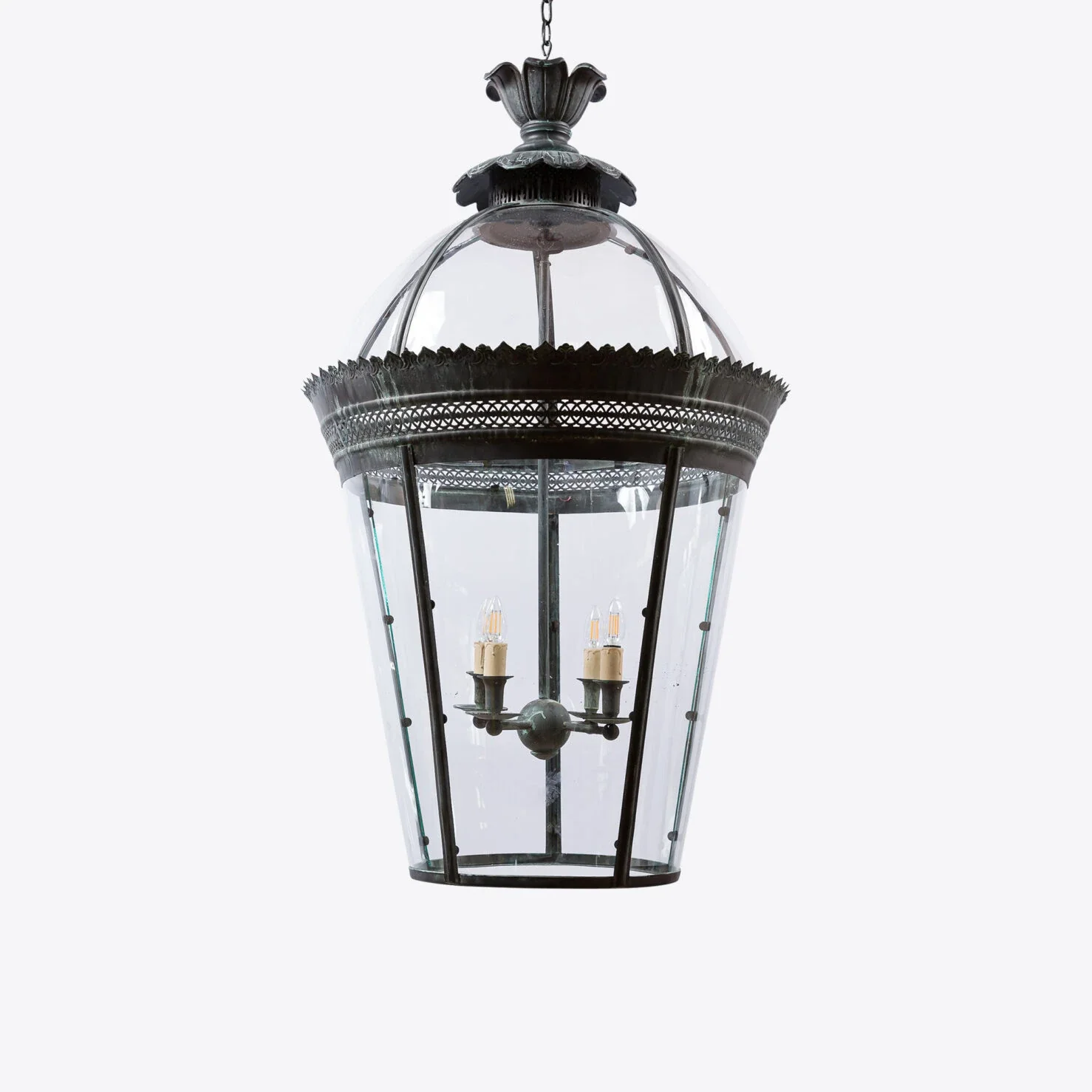 Grande Bronze Verdigris Byron Lantern - Image 10