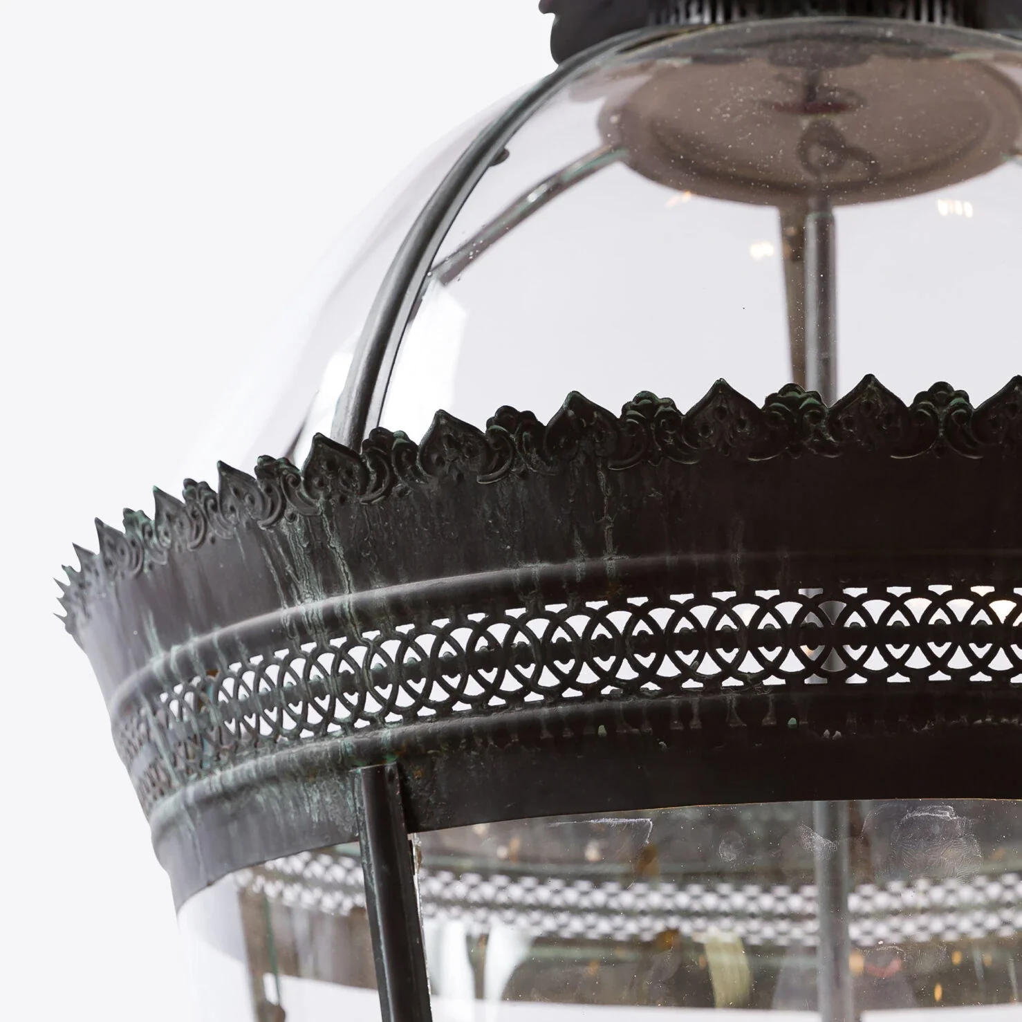 Grande Bronze Verdigris Byron Lantern - Image 7