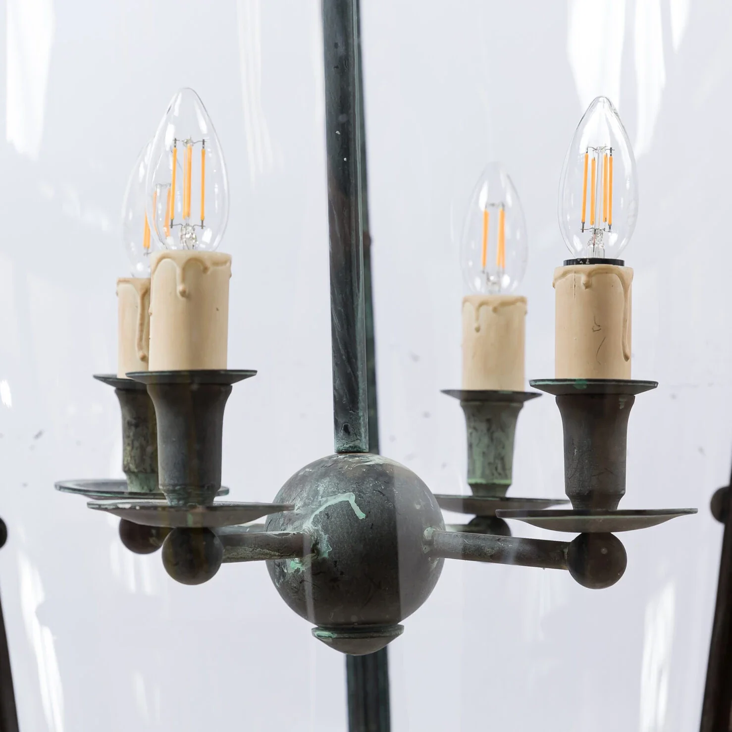 Grande Bronze Verdigris Byron Lantern - Image 8