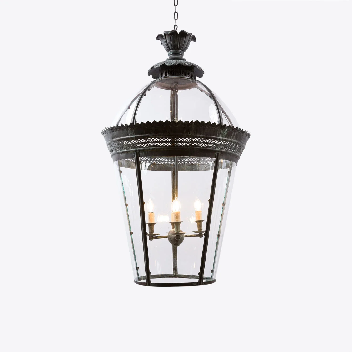 Grande Bronze Verdigris Byron Lantern - Image 9