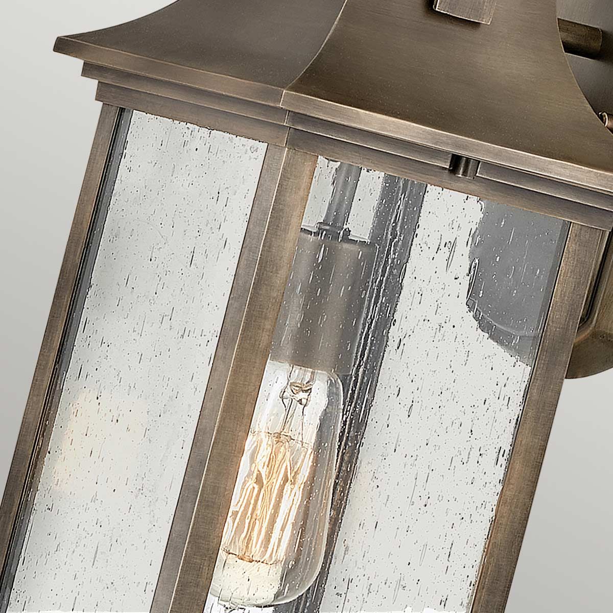 Grant 1 Light Small/Medium/Large Outdoor Wall Lantern - Burnished Bronze E27 IP44 - Image 10