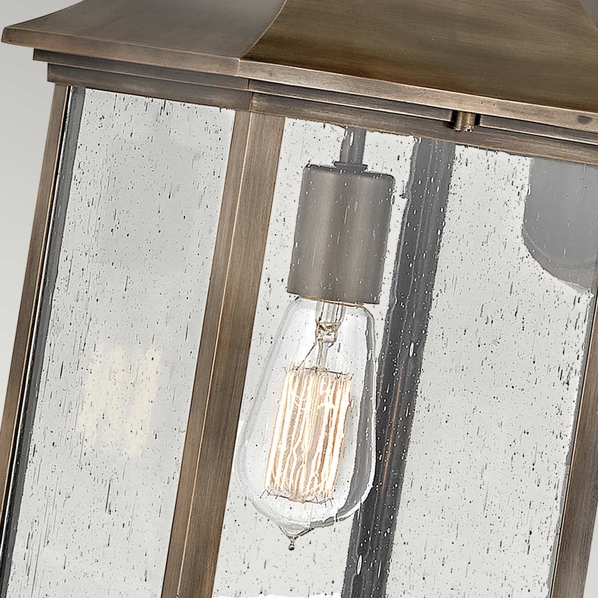 Grant 1 Light Small/Medium/Large Outdoor Wall Lantern - Burnished Bronze E27 IP44 - Image 15