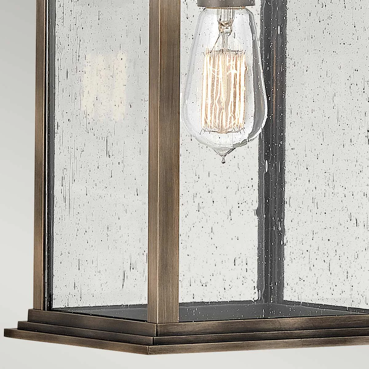 Grant 1 Light Small/Medium/Large Outdoor Wall Lantern - Burnished Bronze E27 IP44 - Image 16