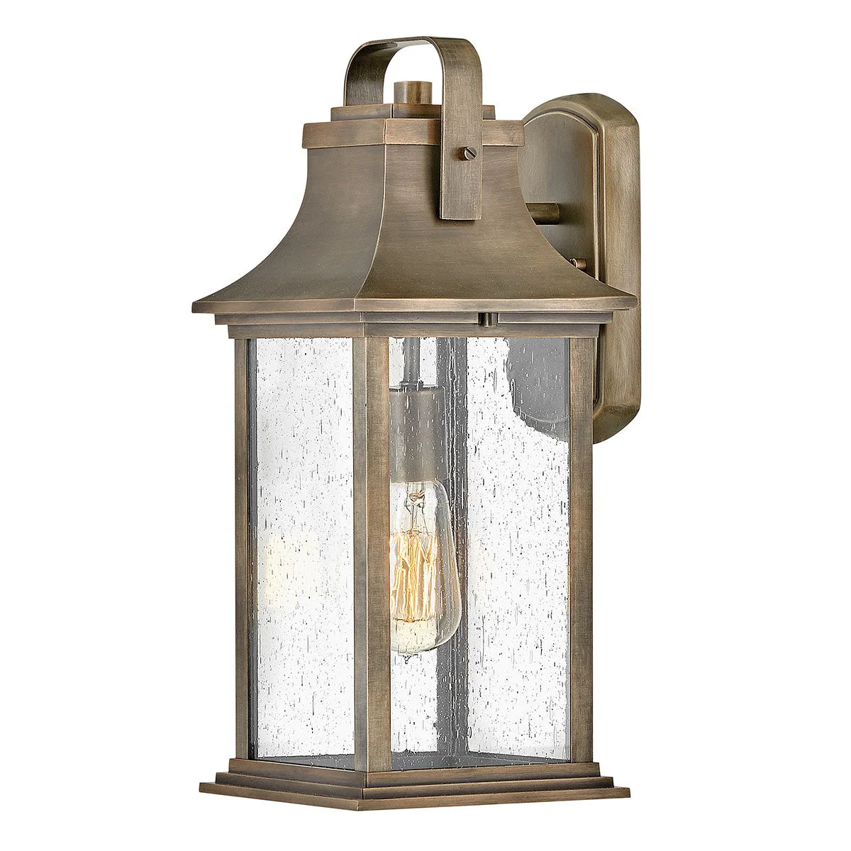 Grant 1 Light Small/Medium/Large Outdoor Wall Lantern - Burnished Bronze E27 IP44 - Image 2