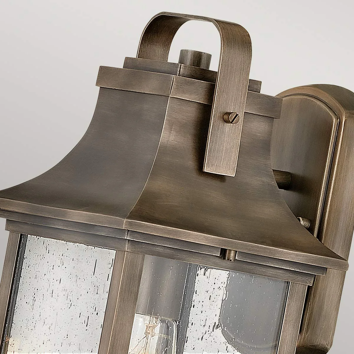 Grant 1 Light Small/Medium/Large Outdoor Wall Lantern - Burnished Bronze E27 IP44 - Image 4