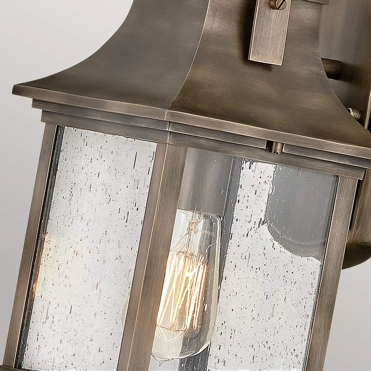 Grant 1 Light Small/Medium/Large Outdoor Wall Lantern - Burnished Bronze E27 IP44 - Image 5