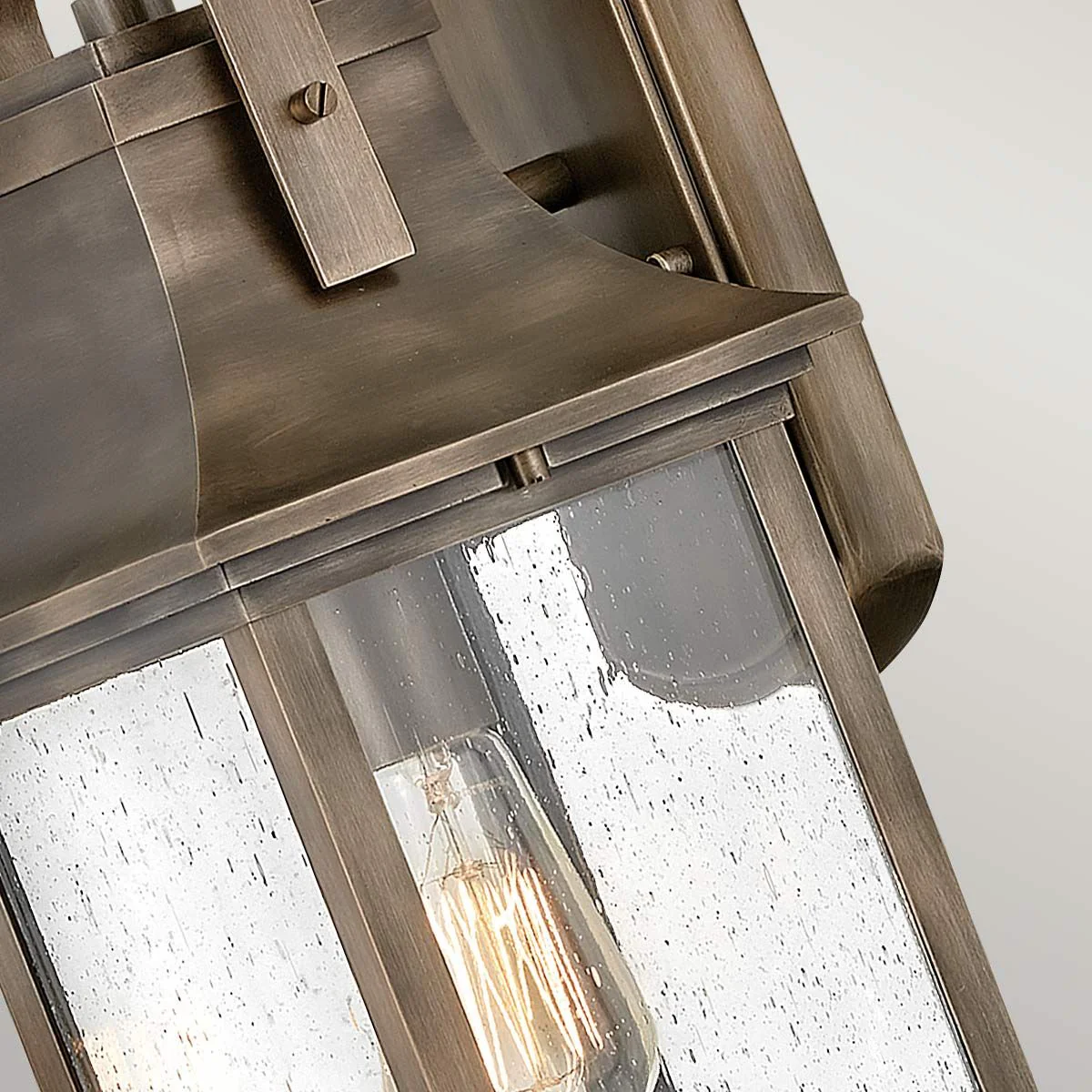Grant 1 Light Small/Medium/Large Outdoor Wall Lantern - Burnished Bronze E27 IP44 - Image 7