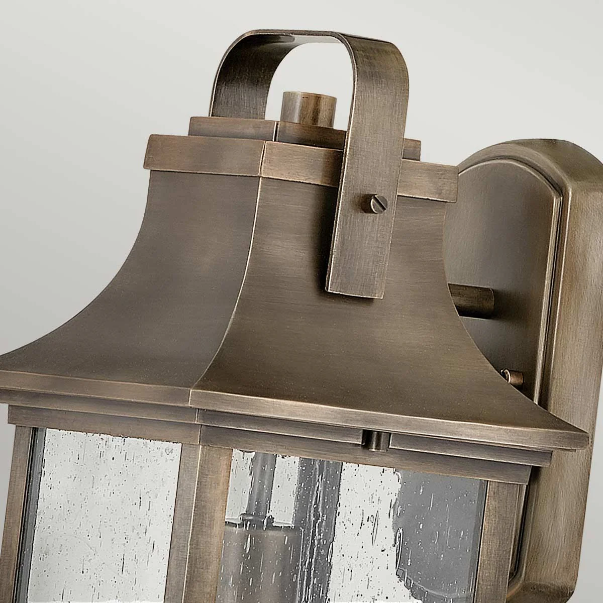 Grant 1 Light Small/Medium/Large Outdoor Wall Lantern - Burnished Bronze E27 IP44 - Image 9