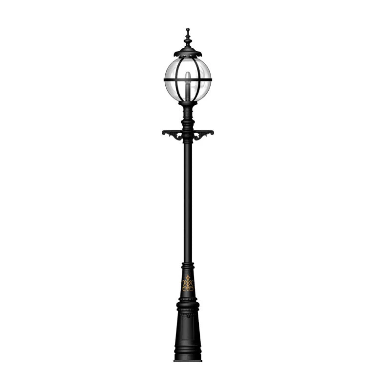 Granya 1Lt Post Lamp - Cast Iron - Image 4