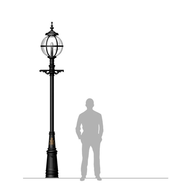 Granya 1Lt Post Lamp - Cast Iron - Image 7