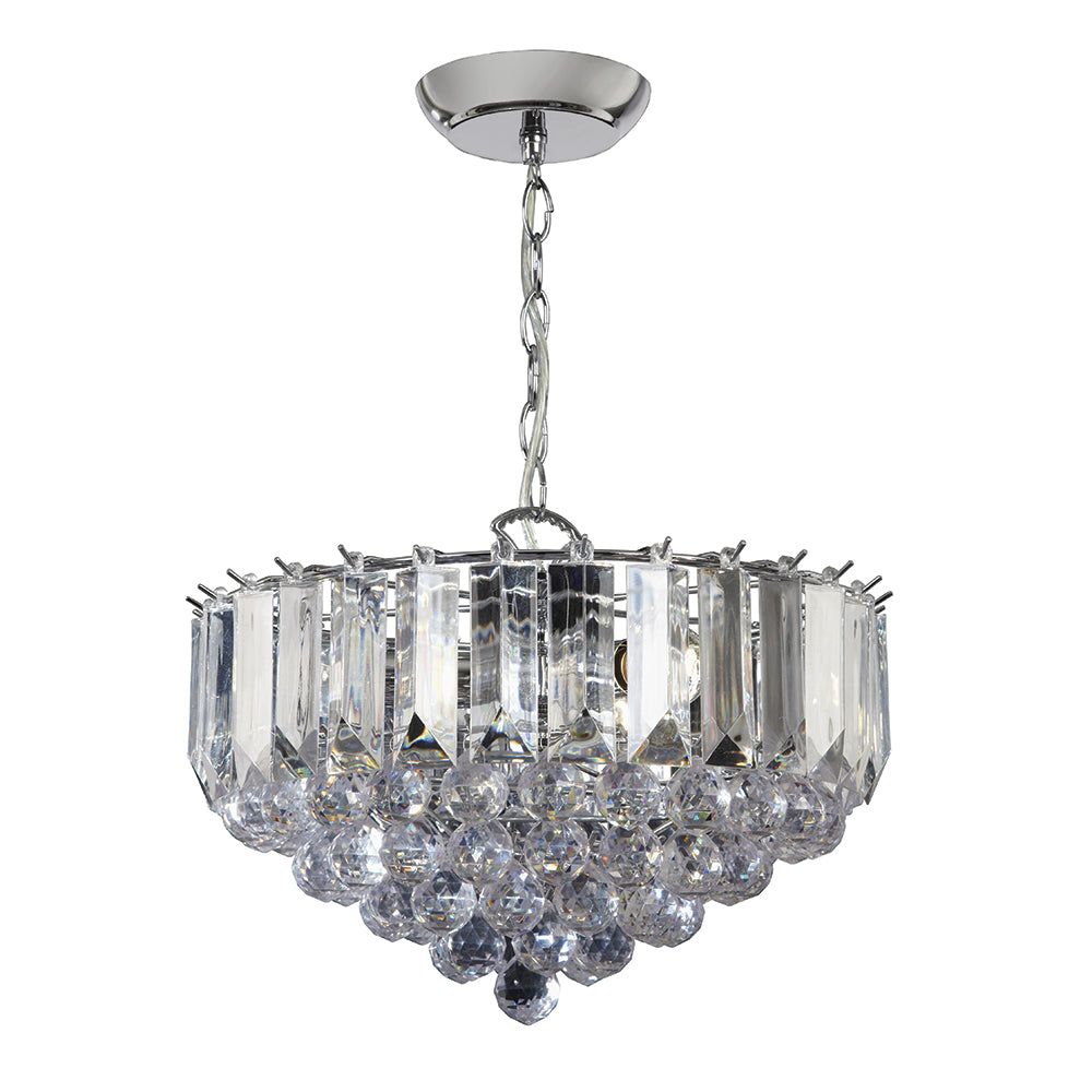 Gresham 3Lt/6Lt Crystal Centre Light - Various Finishes - Image 4