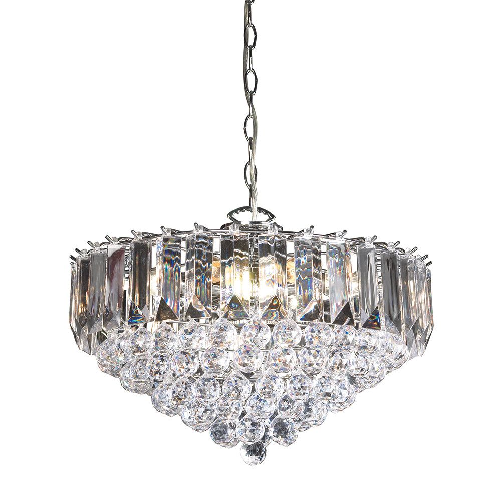 Gresham 3Lt/6Lt Crystal Centre Light - Various Finishes - Image 6
