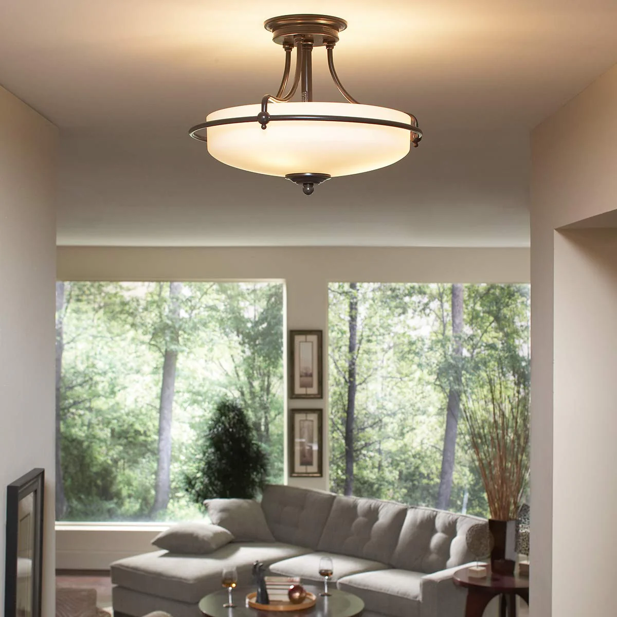 Griffin 3/4Lt Semi-Flush - In Various Finishes - Image 28