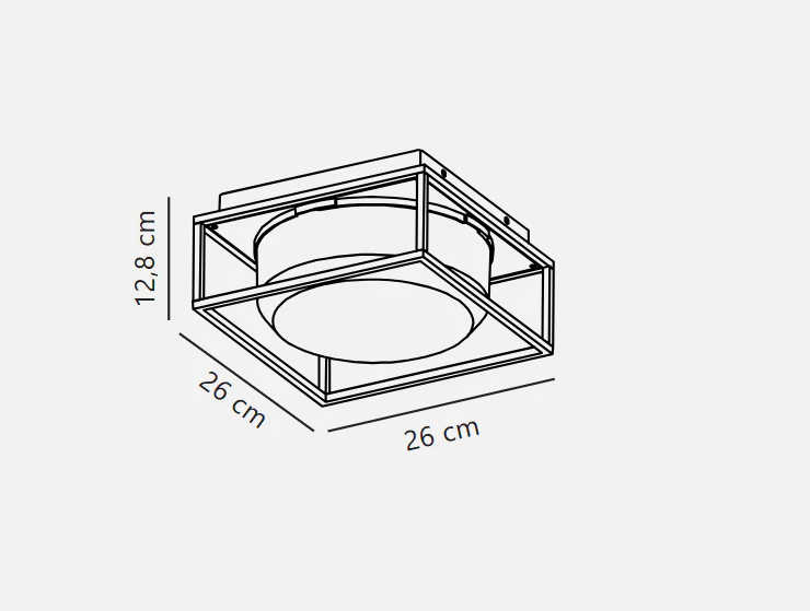 Griffin Ceiling Light- Smoked Finish - Image 2