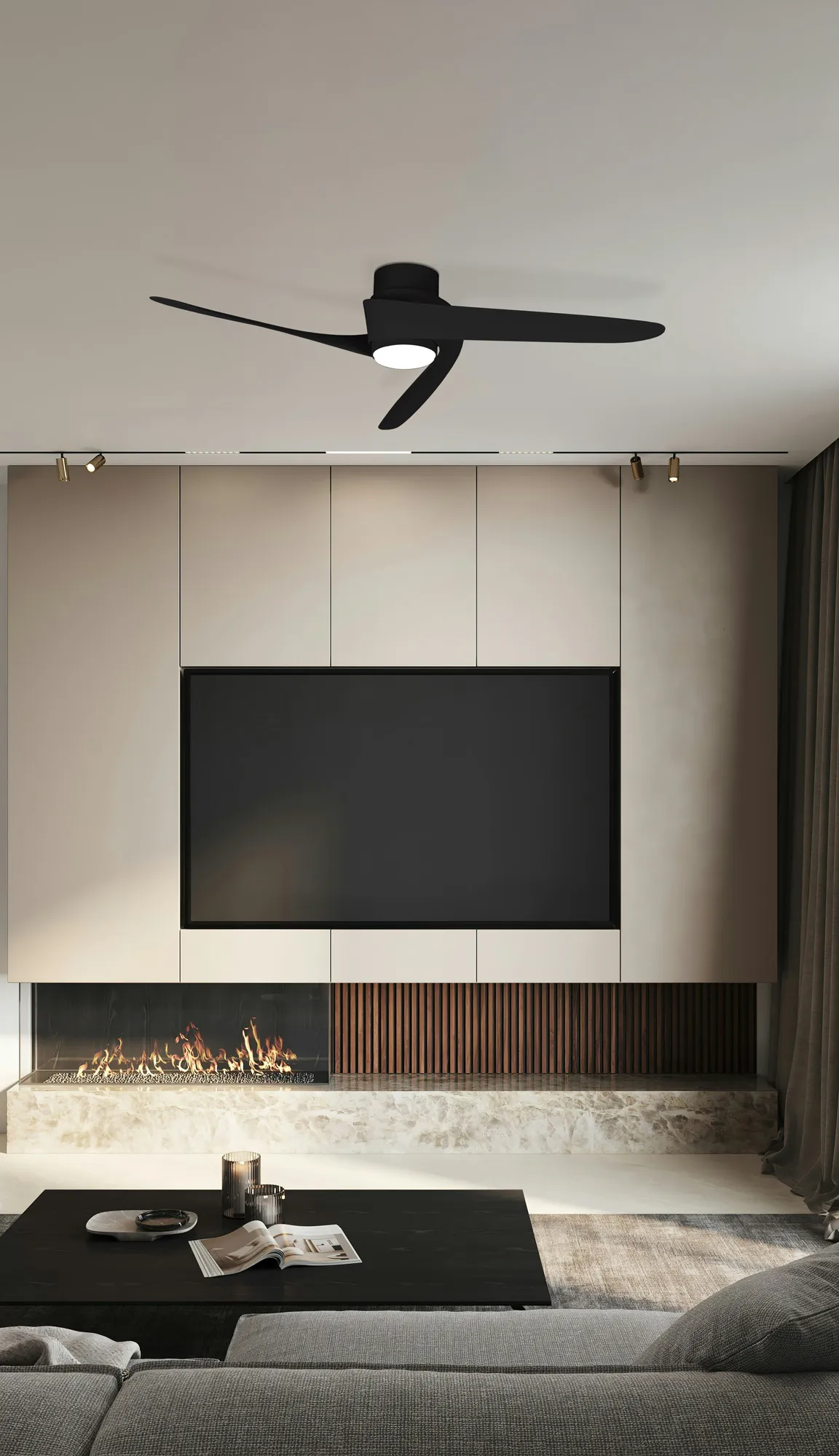 Groenland LED Fan Light W/  App & Remote Control - Various Colours - Image 5