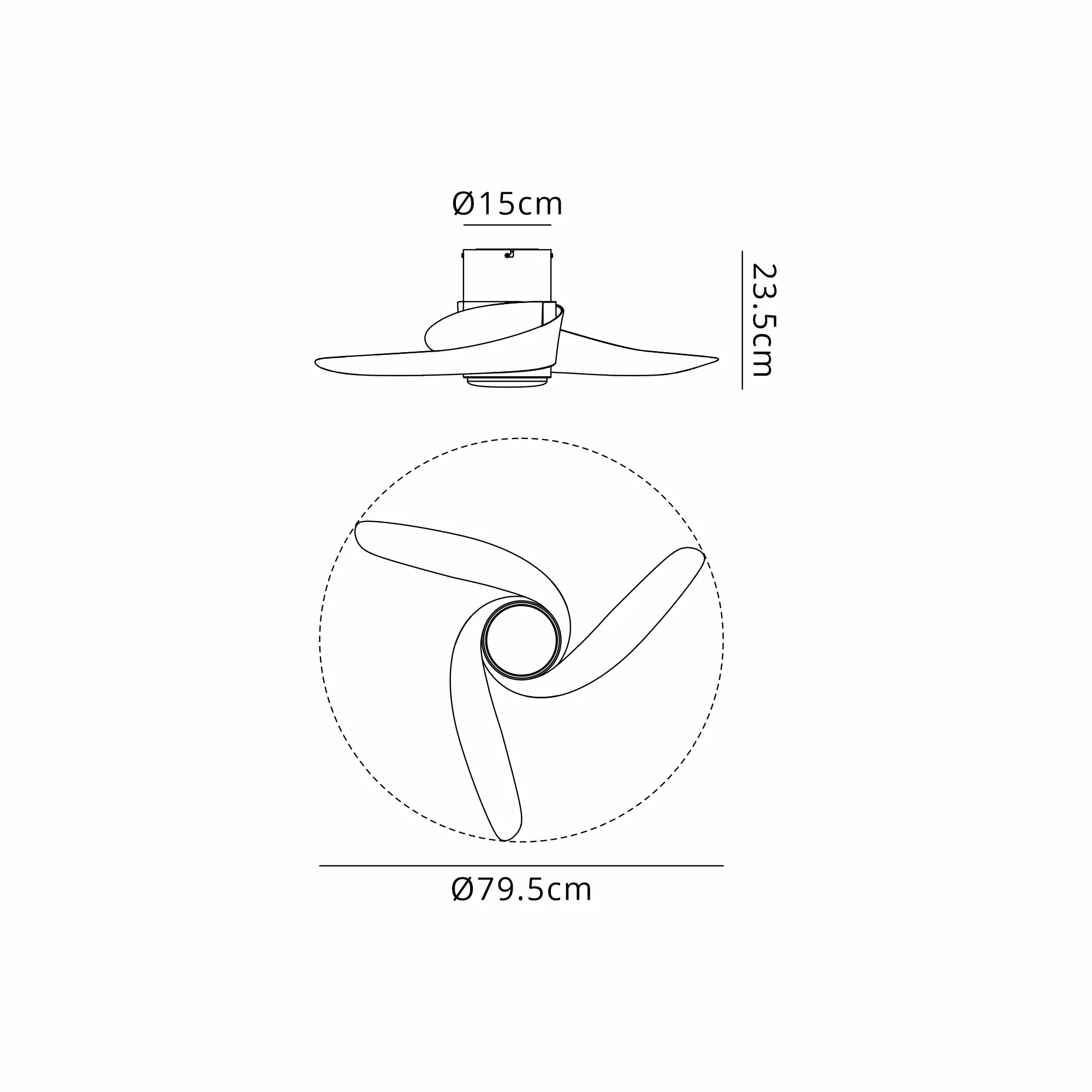 Groenland LED Fan Light W/ Remote Control - Various Colours - Image 5