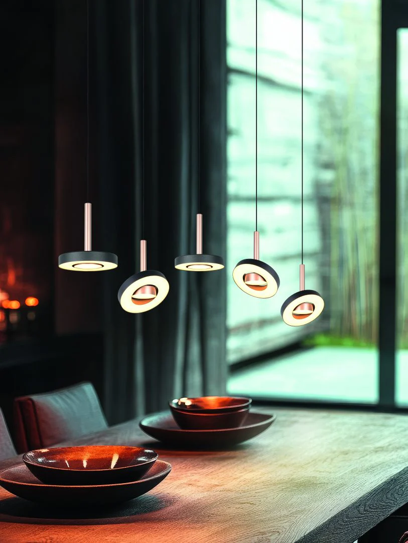 Guano Pendant Light- Nickel/ Coffee Finishes - Image 5