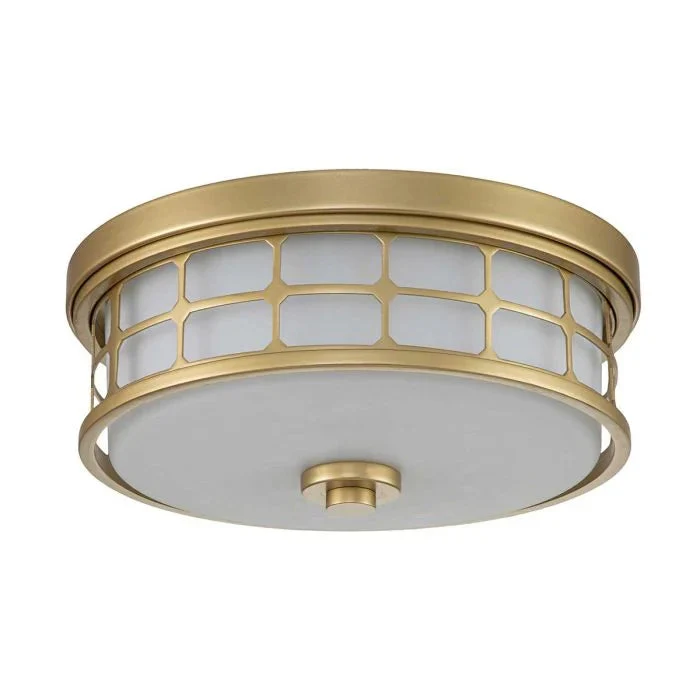 Guardian 2Lt Flush IP44 - Brushed Nickel / Painted Natural Brass - Image 9