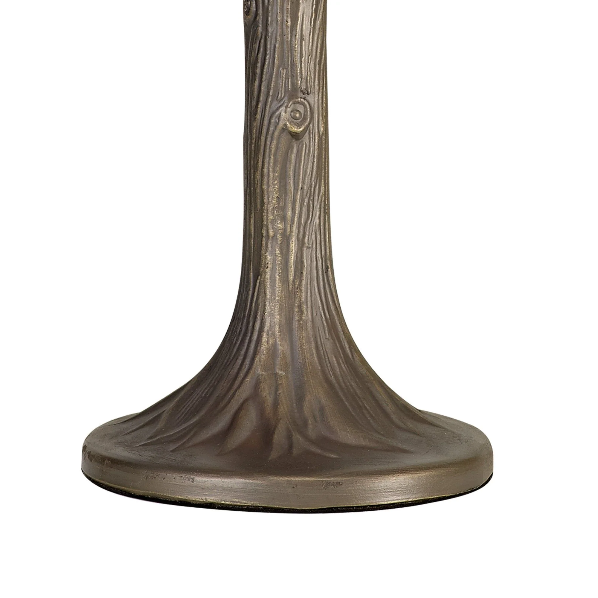 Guild 1/2 Light Curved Table Lamp E27 With 30cm Tiffany Shade, White/Grey/Black/Clear Crystal/Aged Antique Brass - Image 9