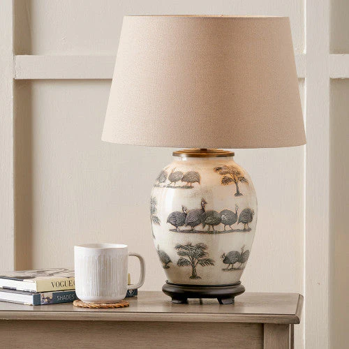 Guinea Fowl Glass Table Lamp Base- Various Sizes - Image 5