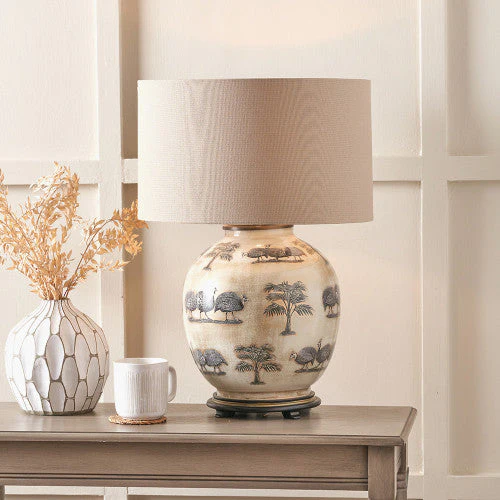 Guinea Fowl Glass Table Lamp Base- Various Sizes - Image 7