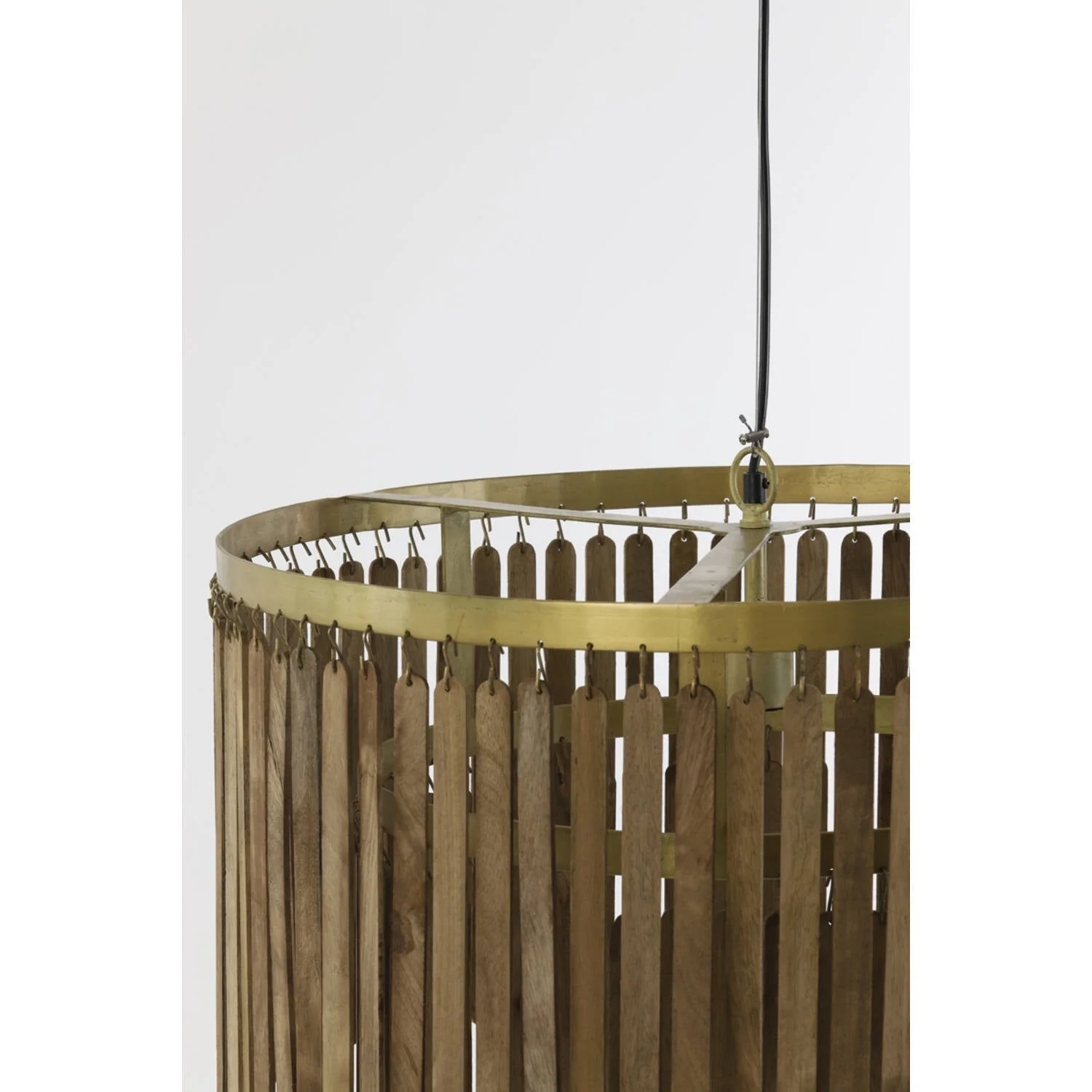 Gularo Hanging lamp- Wood Brown+Bronze - Image 10