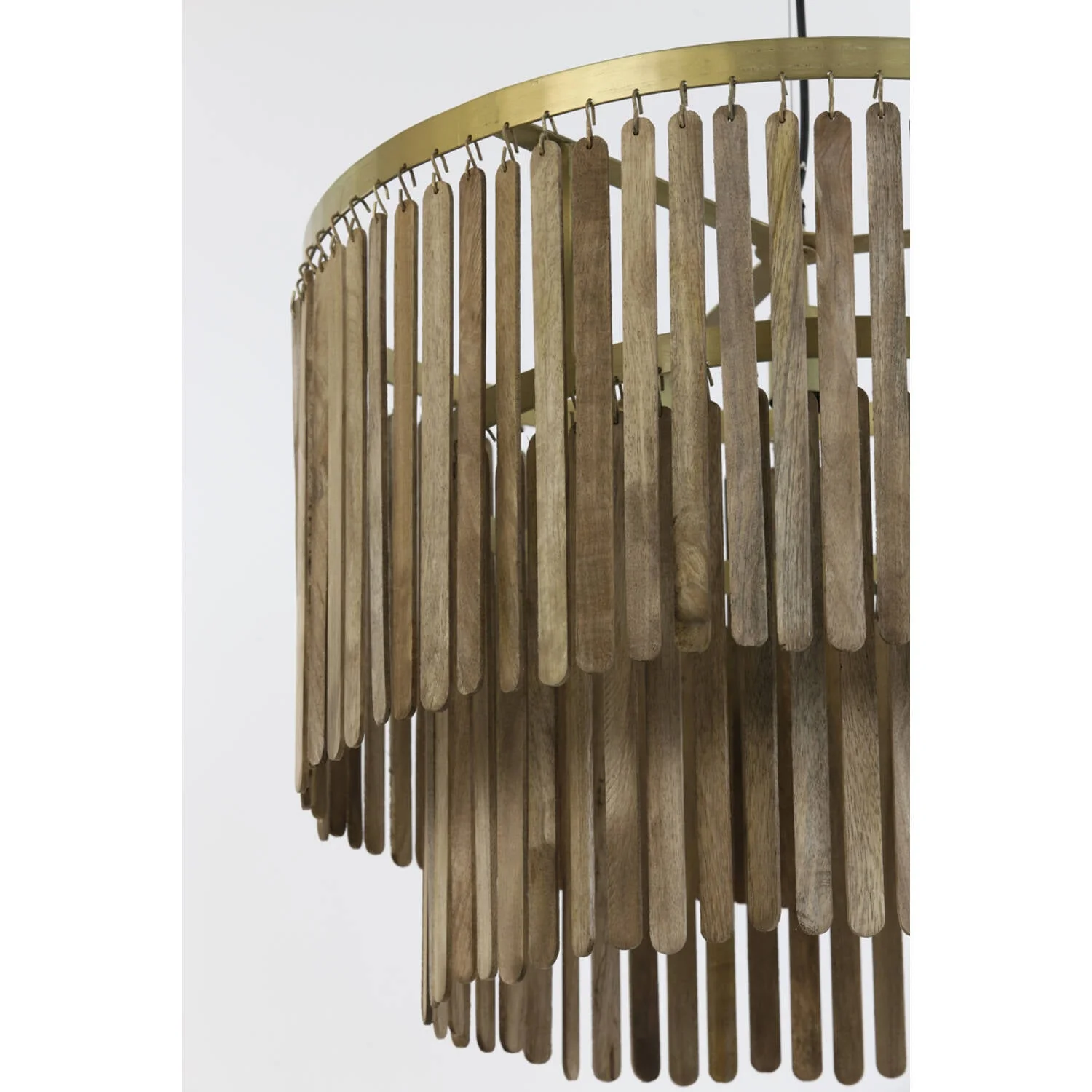 Gularo Hanging lamp- Wood Brown+Bronze - Image 11