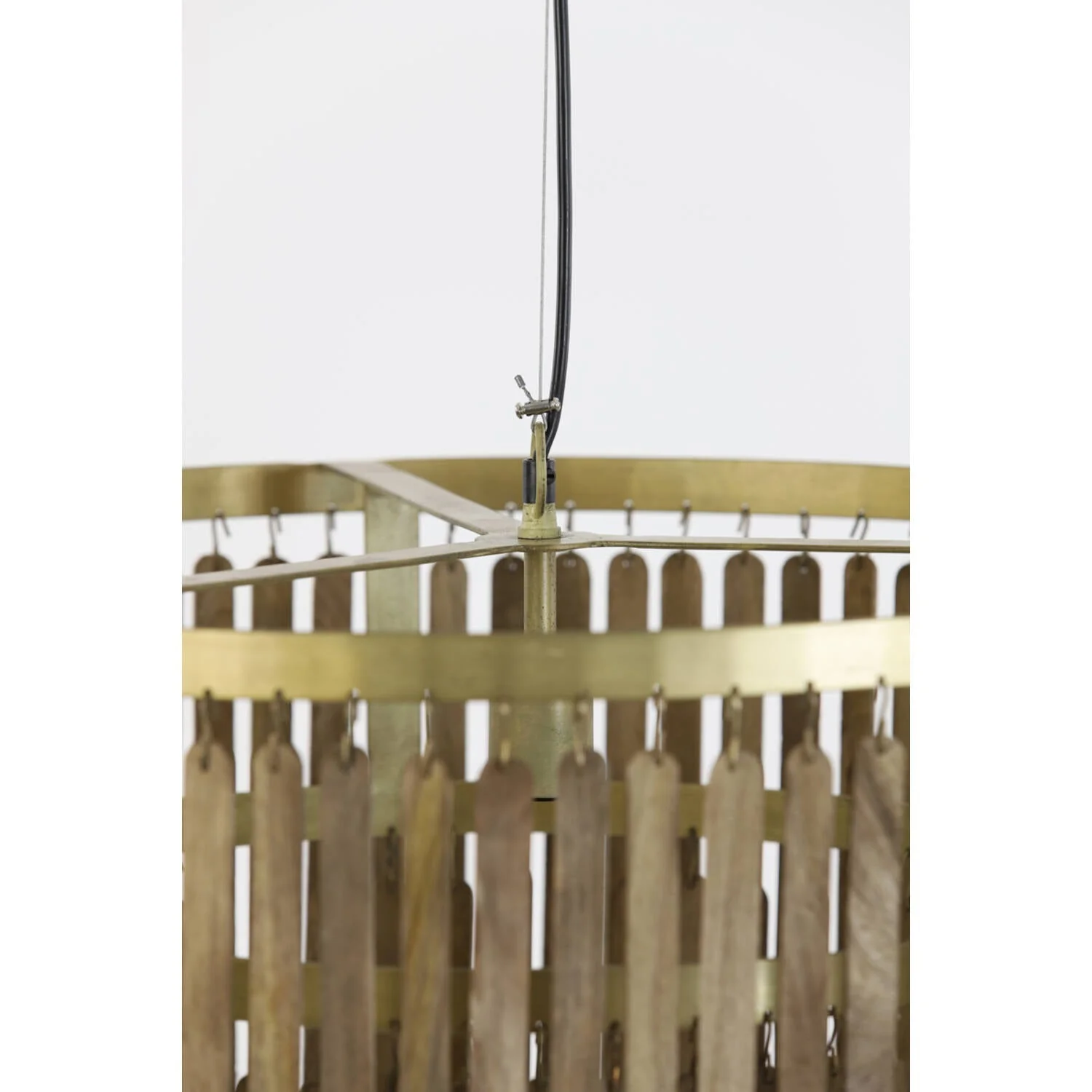 Gularo Hanging lamp- Wood Brown+Bronze - Image 12